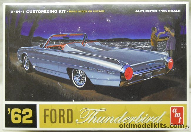 AMT 1/25 1962 Ford Thunderbird Convertible - Stock or Custom, AMT682-12 plastic model kit